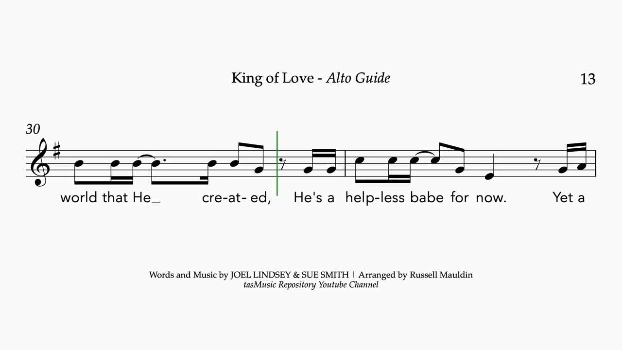 King of Love | Alto Guide | Arranged by Russell Mauldin