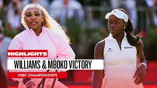 Williams & Mboko ON FIRE 🔥| Serena Williams & Victoria Mboko Doubles Highlights | HSBC Championships