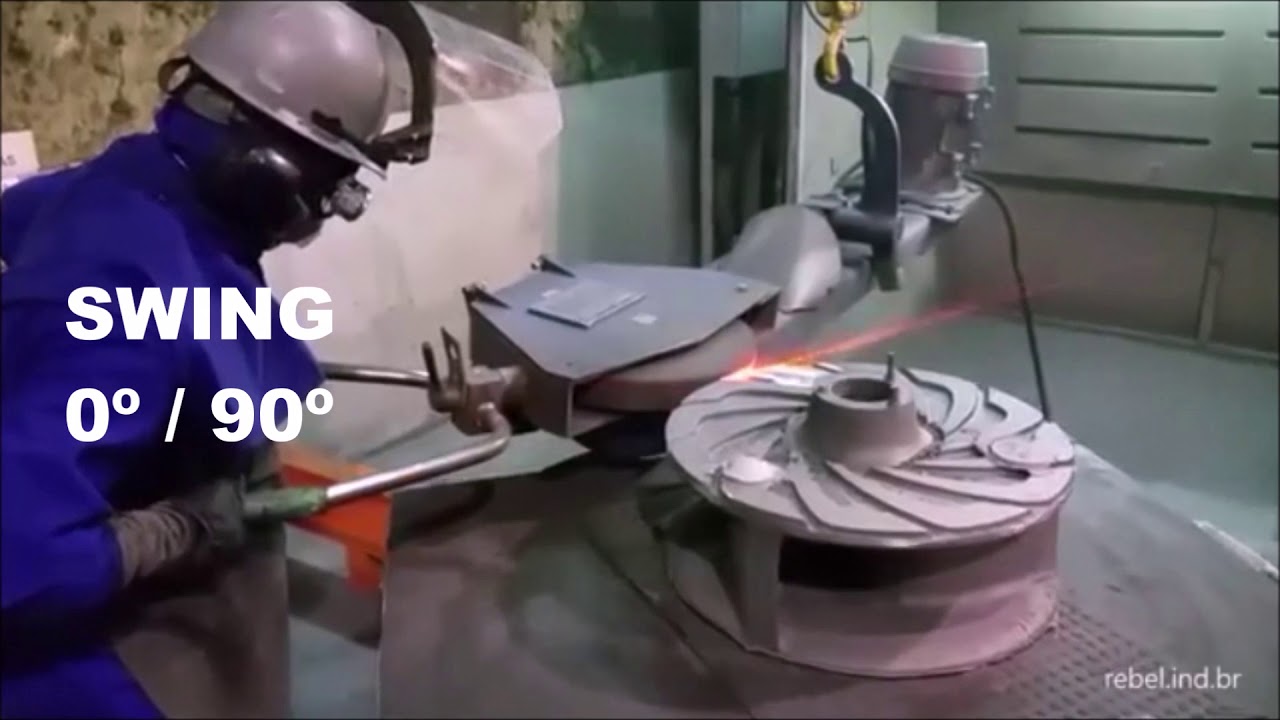 Swing Frame Grinder Machine Foundry Grinder Rebel YouTube