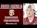 Jamie Arnold on preseason accolades, 2025 season | FSU Baseball | Florida State Baseball | Warchant