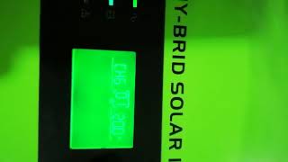 Hybrid solar inverter tesla 1.2kva 720watt unit setting keys in very
easiy way