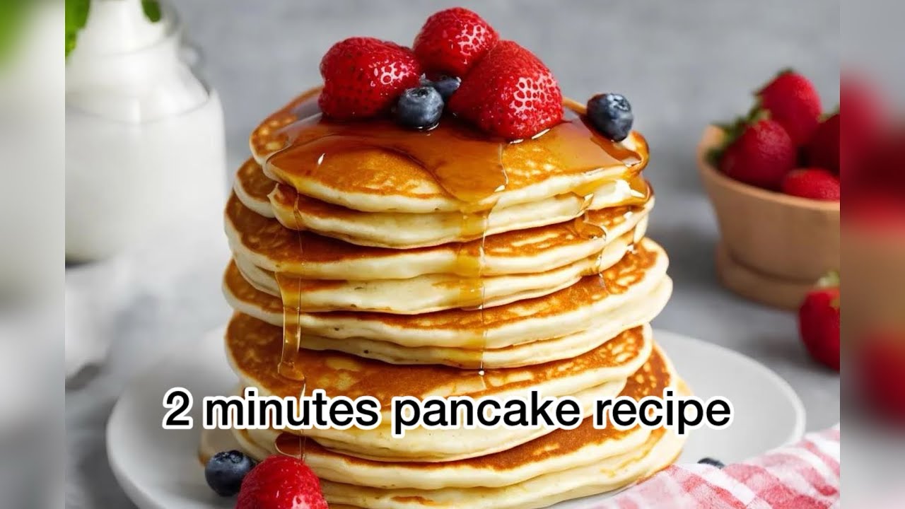 Pancake Ab Routine ASMR cooking| 2 minutes pancake recipe|morning breakfast routine| #asmr ...