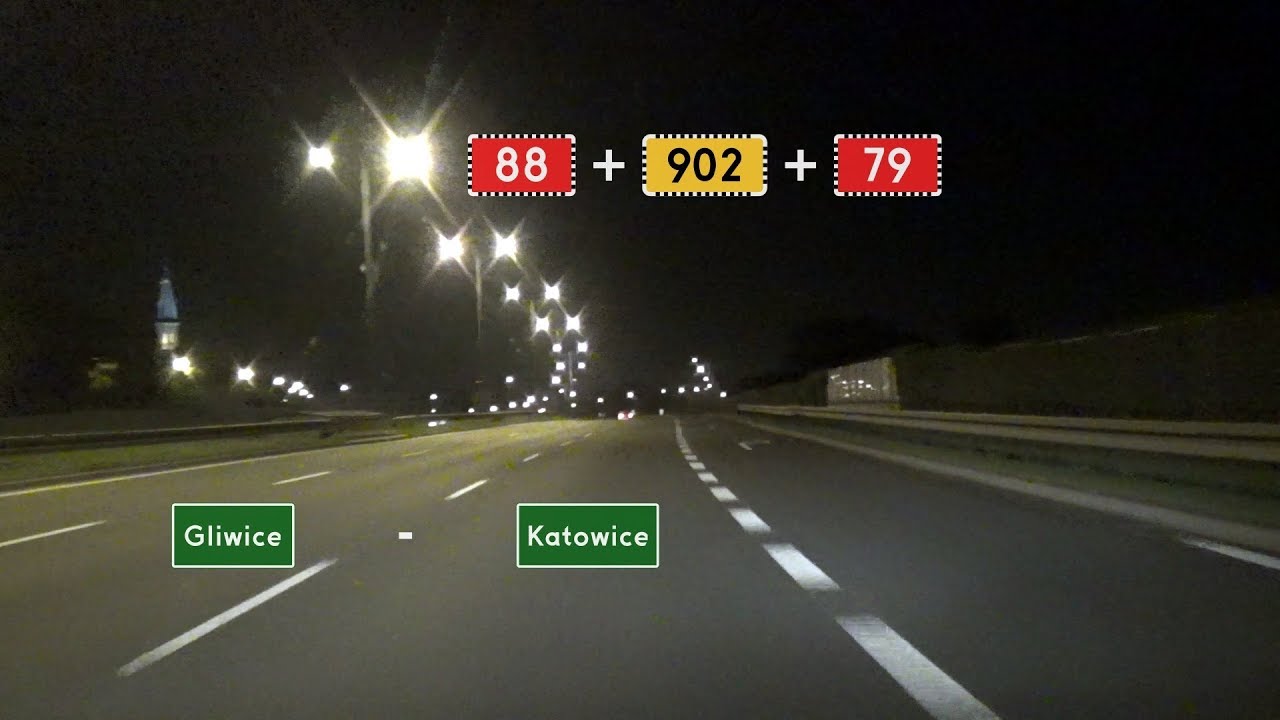 🇵🇱 DK88 + DW902 + DK79 (DTŚ): Gliwice - Katowice (🌃 2,5x)