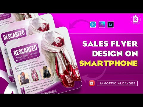 HOW TO DESIGN SALES FLYER ON SMARTPHONE PIXELLAB TUTORIAL