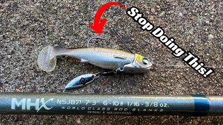 90% of Anglers Fish An Underspin Swimbait Wrong! Try These Retrieves!