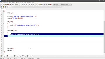19. Ejercicio 2 (El mayor de 2 números) - ||Condicionales|| - Lenguaje C