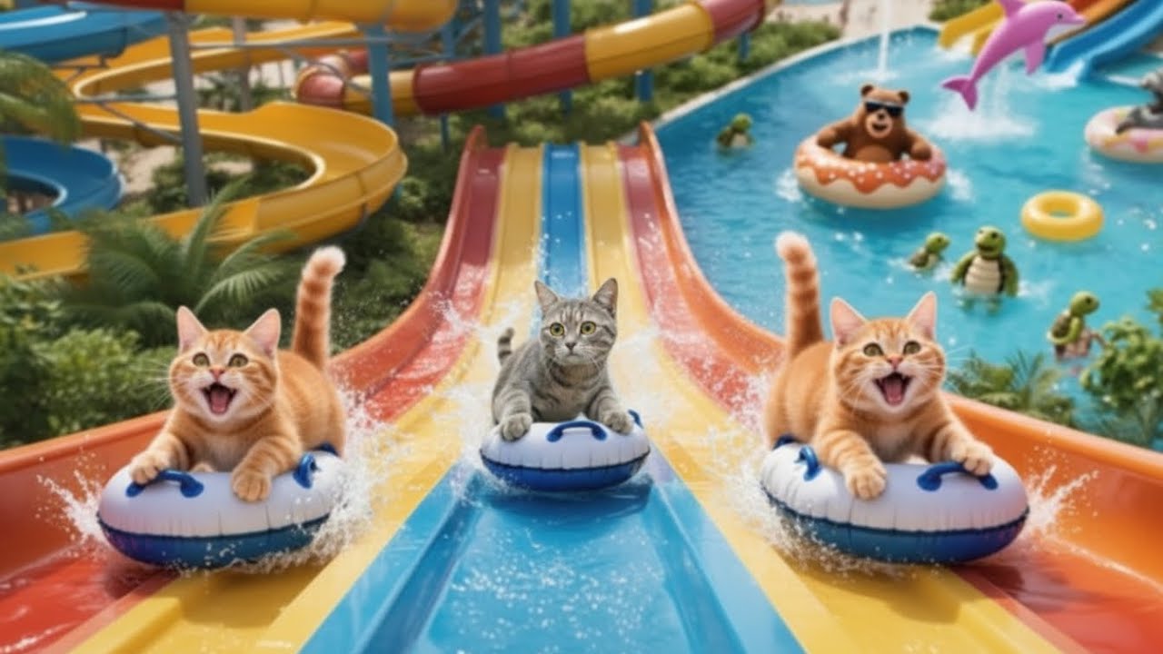 Mama Cat and Kitten Return Lost Wallet and Get Water Park Tickets as a Sweet Reward! 🐱🎟️💦