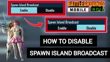 How To Disable Spawn Island Broadcast | BGMI/PUBG #bgmi #bgmihighlights @MASTERR4 #pubgmobile