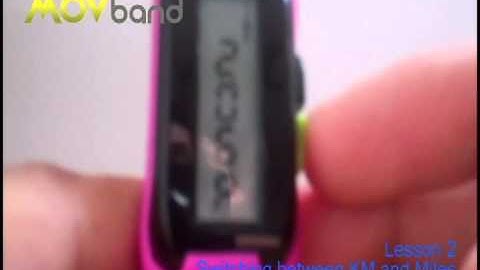 MOVband  - Lesson 2  - Switching from KM to Miles