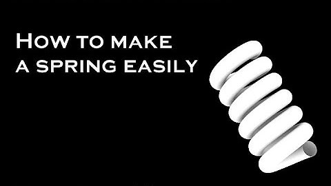 Blender tutorial how to make a spring