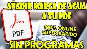➡️ Cómo AÑADIR MARCA de AGUA a un PDF (WaterMark) ➜ Sin Programas, Fácil y Gratis (2025)