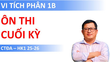 Tổng ôn Cuối kỳ Vi tích phân 1B (Hệ CLC) | HCMUS (HK1 25-26)