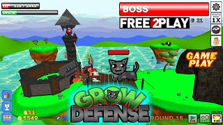 Grow Defense ★ Gameplay ★ PC Steam [ Free to Play ] Clicker + tower defense Game 2021 ★ Ultra HD screenshot 2