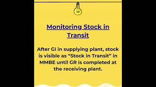 #shorts | SAP MM | STO | Monitoring Stock in Transit