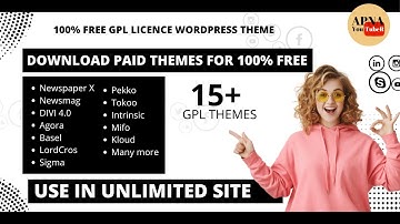 Paid GPL License WordPress Themes Free Download | Premium WordPress Theme Download | Apna Youtuber