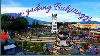 Pesona bukittinggi (2), minggu pagi, jam gadang, view merapi, singgalang, istana Bung Hatta, bendi