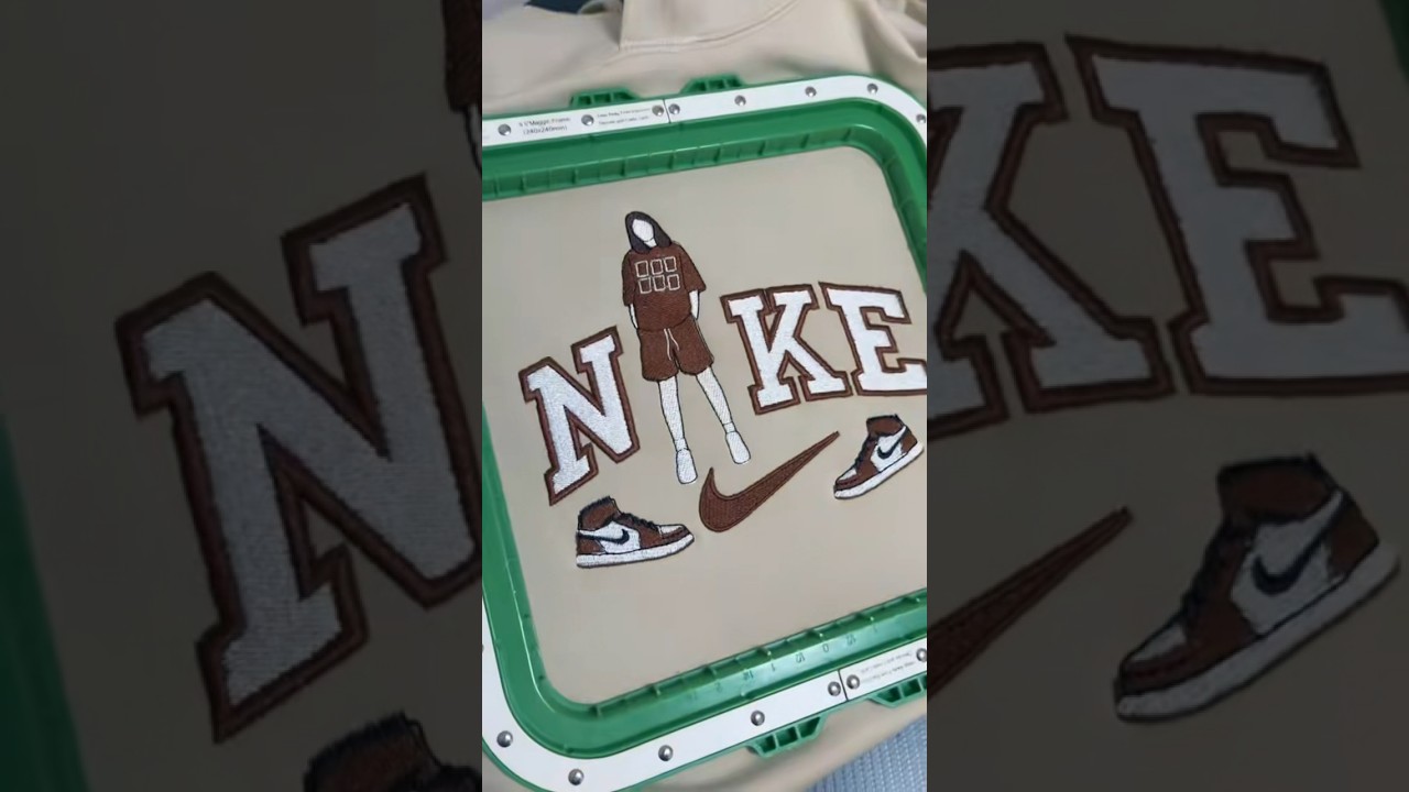 The Perfect Combo: MaggieFrame and HoopTalent for Nike hoodies Embroidery on Tajima machine