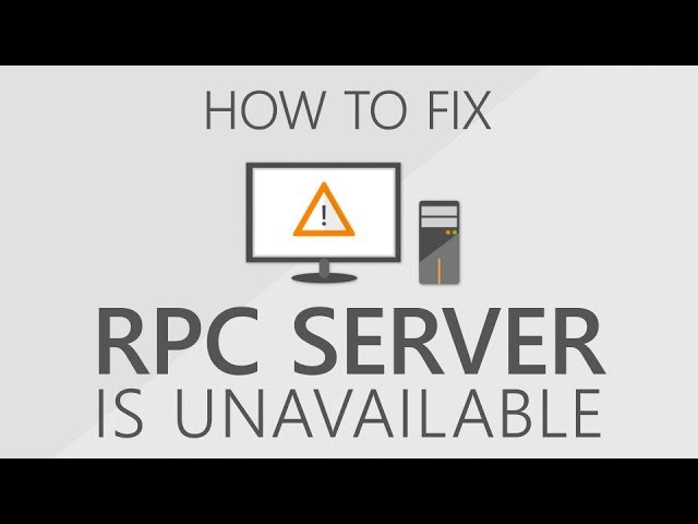 How to fix the RPC server is unavailable 0x800706ba error - YouTube