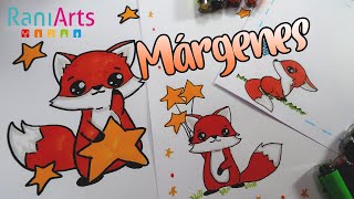 PROJECT BORDER DESIGNS - CUTE FOX - paper design