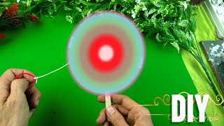 How to make a fan with ice cream sticks without dc motor and battery | How to make a toy fan rainbow
