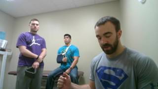 Anterior Shoulder Dislocation, SAM Splint ER