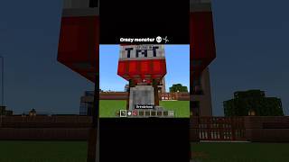 Minecraft crazy monster  💀 #minecraft #shorts #logic