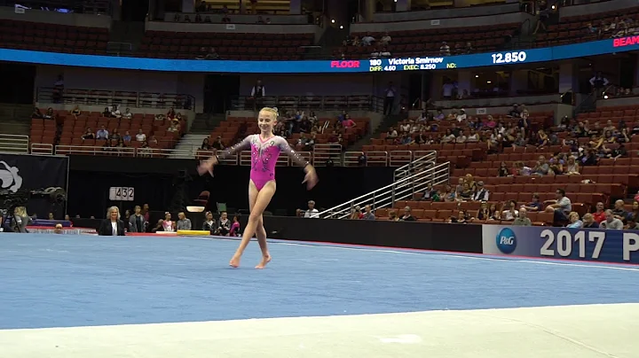 Lillian Lippeatt - Floor Exercise - 2017 P&G Champ...