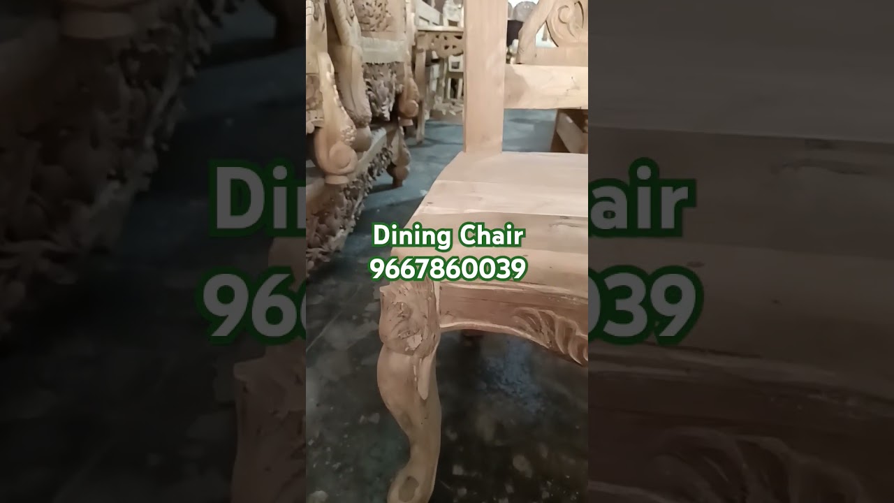 Beautiful Hand-Carved Wooden Chair | Teak Wood Furniture from Saharanpur | Handcrafted Furniture