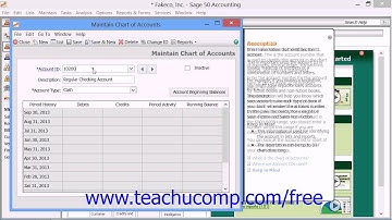 Sage 50 2014 Tutorial Adding Accounts Sage Training Lesson 3.2