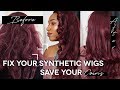 How to REVIVE and fix any MATTED synthetic wig! Make an old wig look NEW!