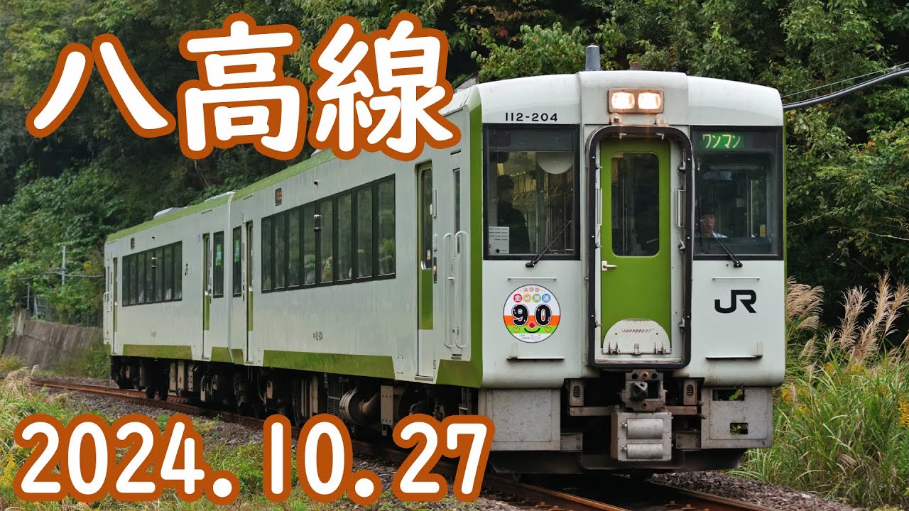 八高線（キハ110系 八高線90周年記念HM） 2024.10.27 - YouTube