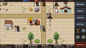 Tactics Maiden - Playing scenario 1 - Tutorial