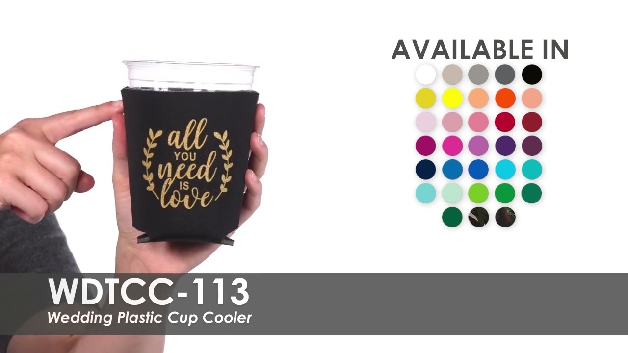 Wedding Plastic Cup Cooler - WDTCC 113