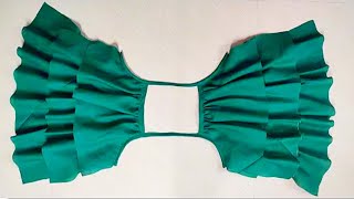 How To Cut And Sew A Three Layer Baby Frock  "EASY  WAY" for 1 to 3 year old