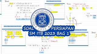 [SM ITB 2023] Bahas Soal Ujian Mandiri ITB! Tipe soal Konsep MTK yg susah² gampang!#ujianmandiri#itb