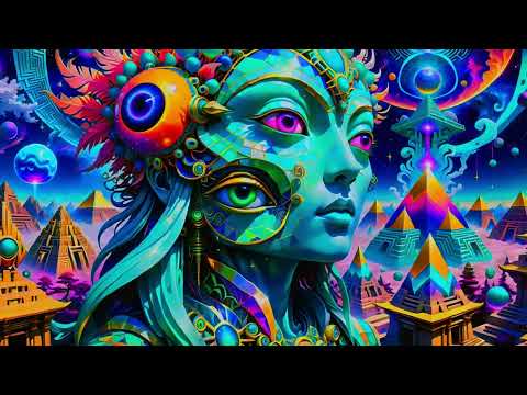 Aztec Cosmic Amalgamation: Psychedelic Trippy Style Visualzer (4K UHD 60 FPS)