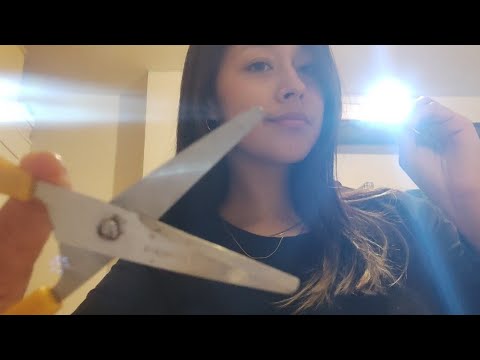 ASMR 5 RP de EXAMEN DE LA VISTA y OÍDO, PELUQUERÍA, TE MAQUILLO, CURO TUS HERIDAS | RP Médico