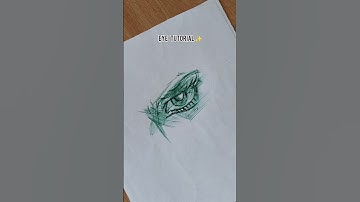 [ASMR] Eye Tutorial 👀✨ #tutorial #asmr #ballpenart