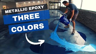 Huge METALLIC EPOXY Project - Full Walk Thru