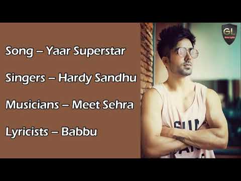 Yaar Superstar Full Song (Lyrics) Hardy Sandhu Speed Records 2.O