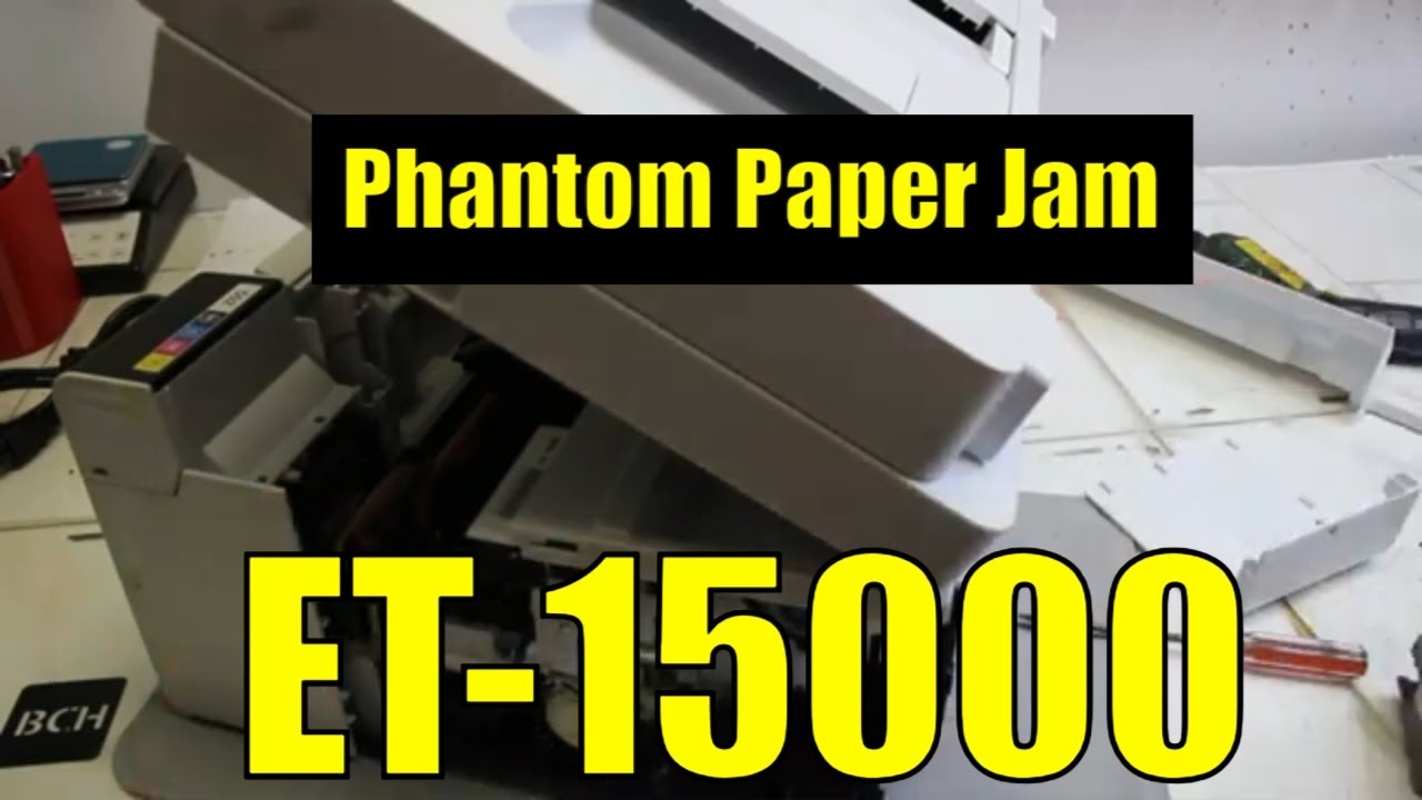 ET 15000 Fake Paper Jam Fix - Permanent Paper Jam No Paper - YouTube
