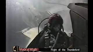 Ethan Forhetz flies on a US Air Force F-16 Thunderbird