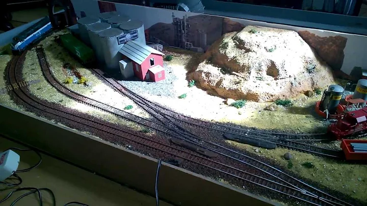 Model Train Layout - Project low cost/low weight Part 7: Details & Backscenes, DC H0 Scale