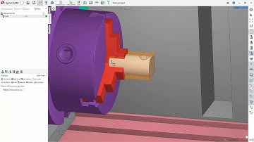 SprutCAM 15: 4th Axis (Rotary) Part Setup with 3-Jaw Chuck