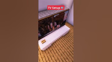 Minecraft Easy TV Setup📺 #shorts