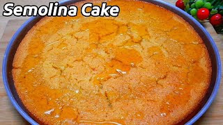 Semolina Cake l Eggless Semolina Cake Recipe l Easiest way to make Basbousa l Semolina Dessert