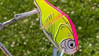 Painting a cartoon pattern on a big wake bait