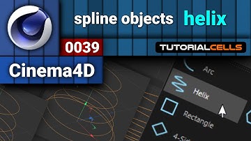 0039. helix spline in cinema 4d