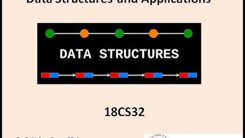 Prelude to Data Structures and Applications 18CS32