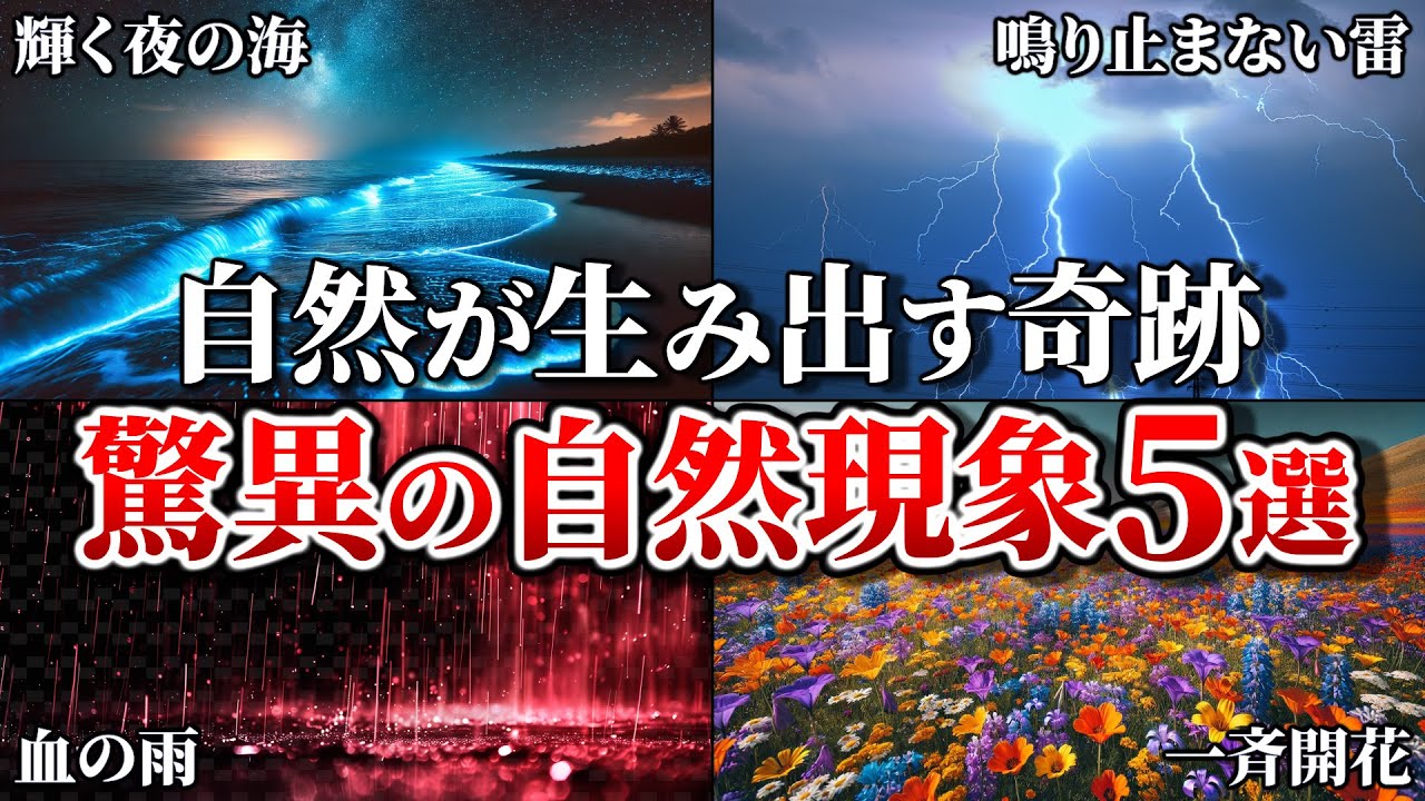 【雑学】世界の驚異的な自然現象5選!自然が生み出す圧巻の奇跡【世界のミステリー】 - YouTube